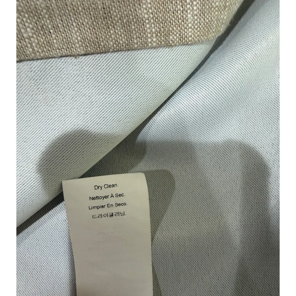 Pottery‎ Barn Linen Blend Blackout Curtains Oatmeal Beige 100x84 Pair 1038836(R)